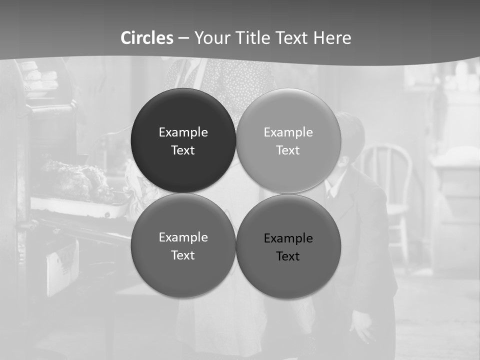 Peek Grandmother  PowerPoint Template