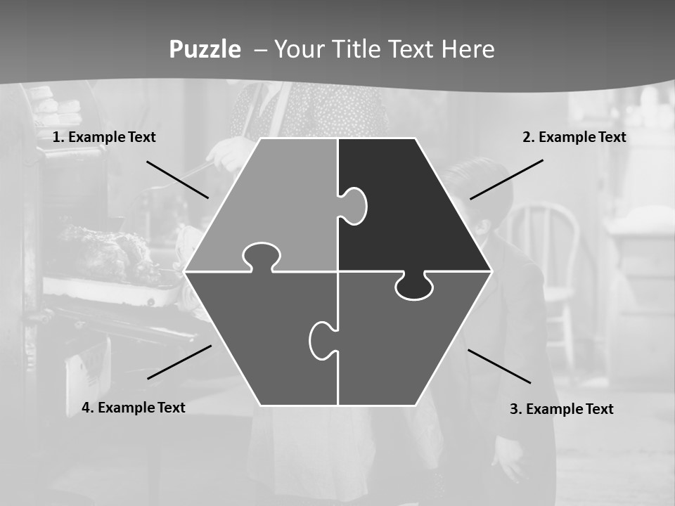 Peek Grandmother  PowerPoint Template