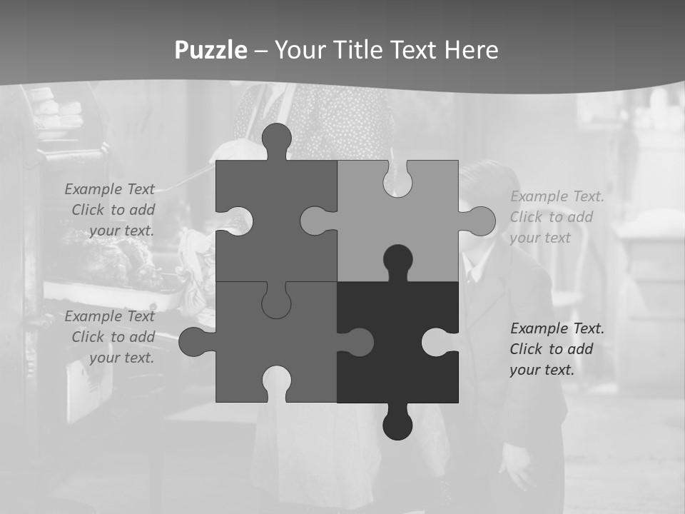 Peek Grandmother  PowerPoint Template