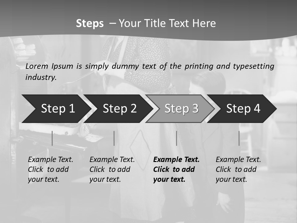 Peek Grandmother  PowerPoint Template