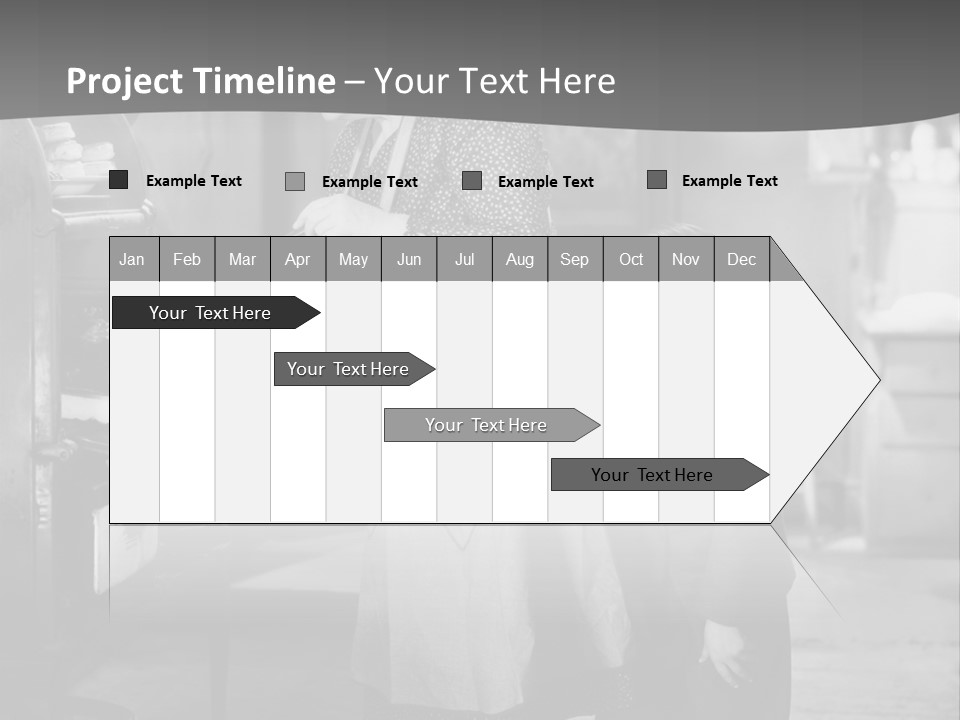 Peek Grandmother  PowerPoint Template