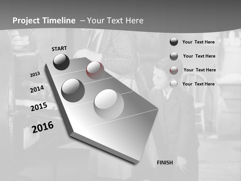 Peek Grandmother  PowerPoint Template