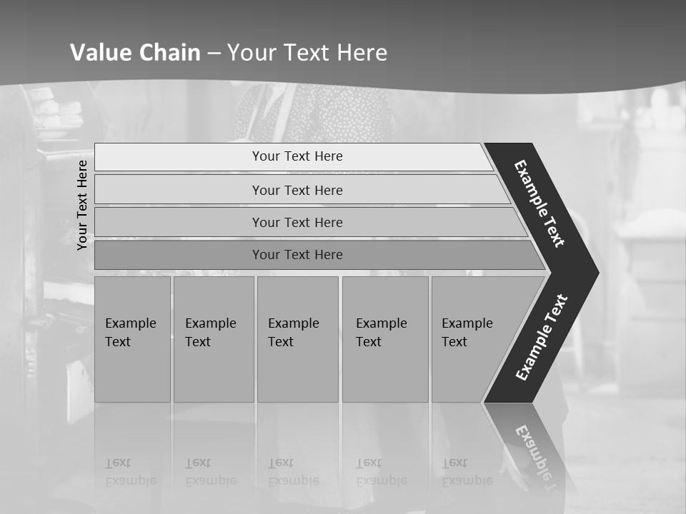 Peek Grandmother  PowerPoint Template