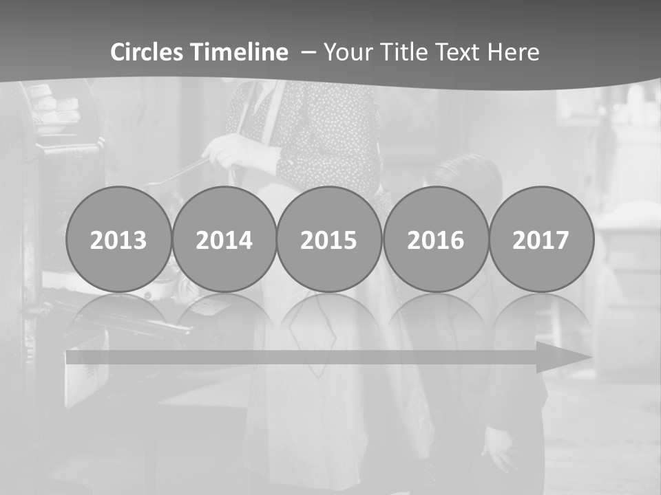 Peek Grandmother  PowerPoint Template