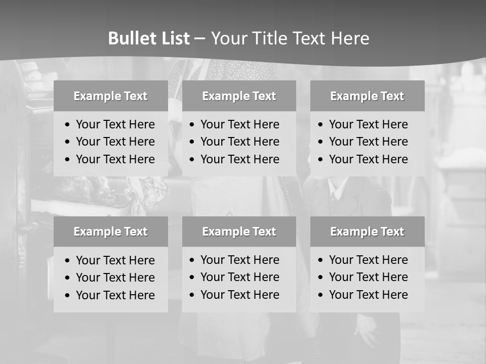 Peek Grandmother  PowerPoint Template