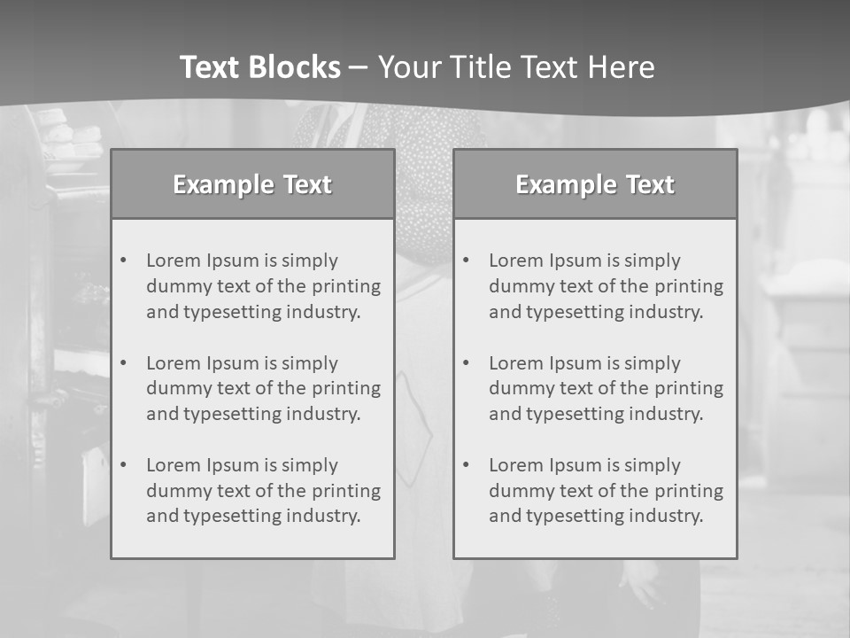 Peek Grandmother  PowerPoint Template
