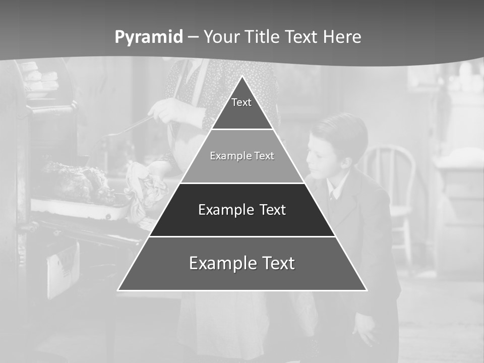 Peek Grandmother  PowerPoint Template