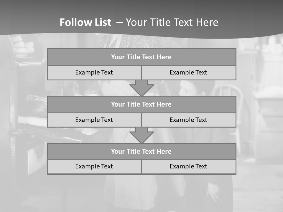 Peek Grandmother  PowerPoint Template