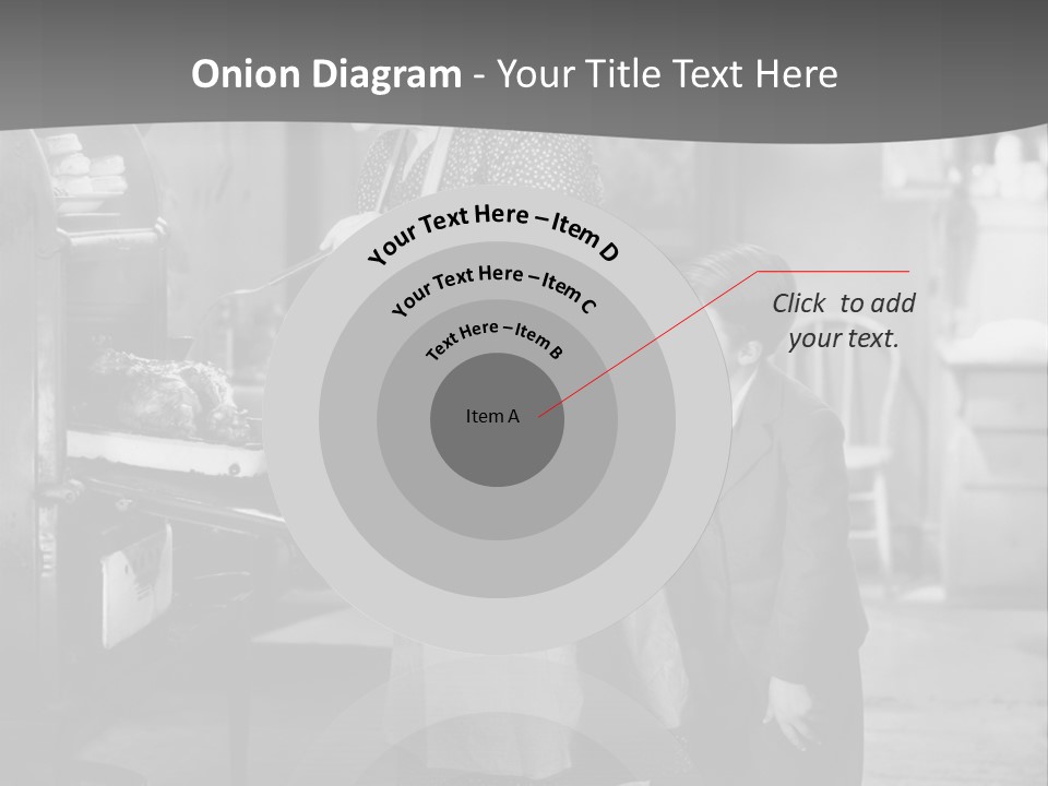 Peek Grandmother  PowerPoint Template