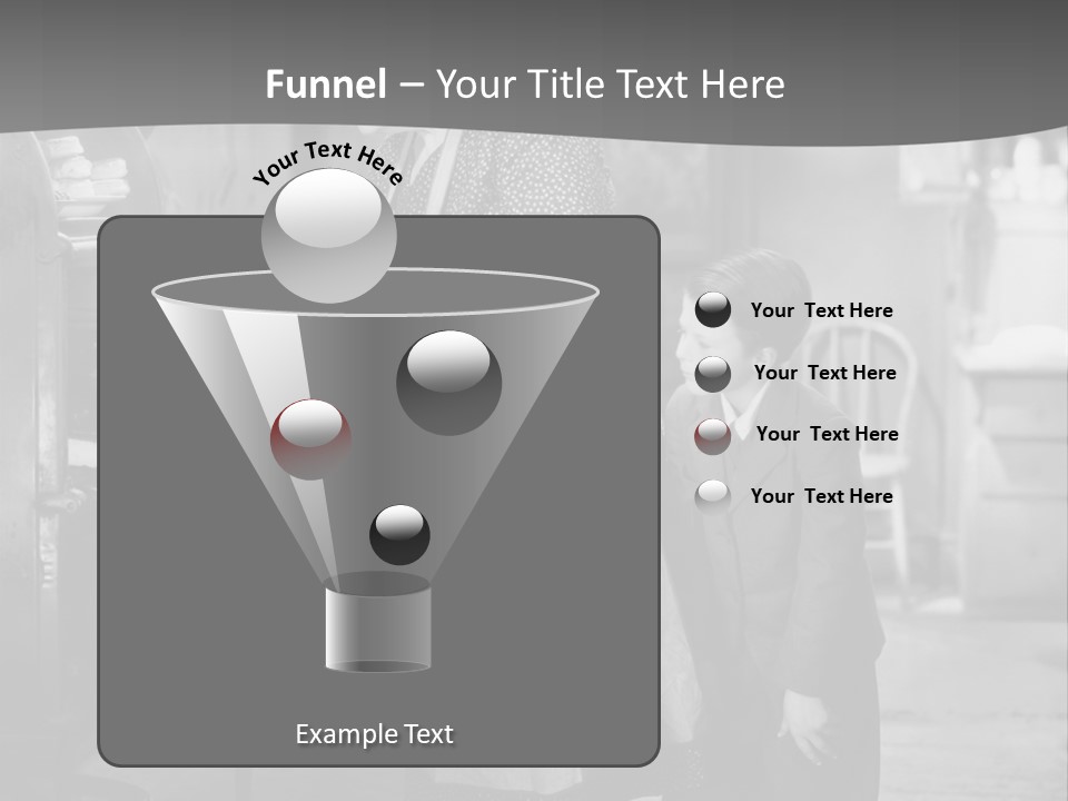 Peek Grandmother  PowerPoint Template