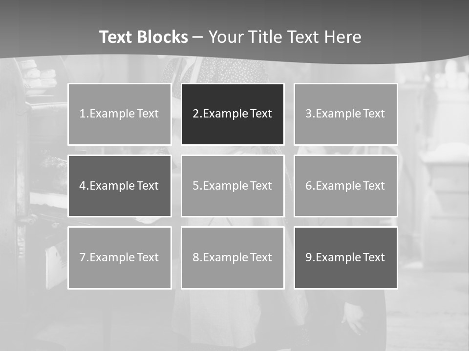 Peek Grandmother  PowerPoint Template