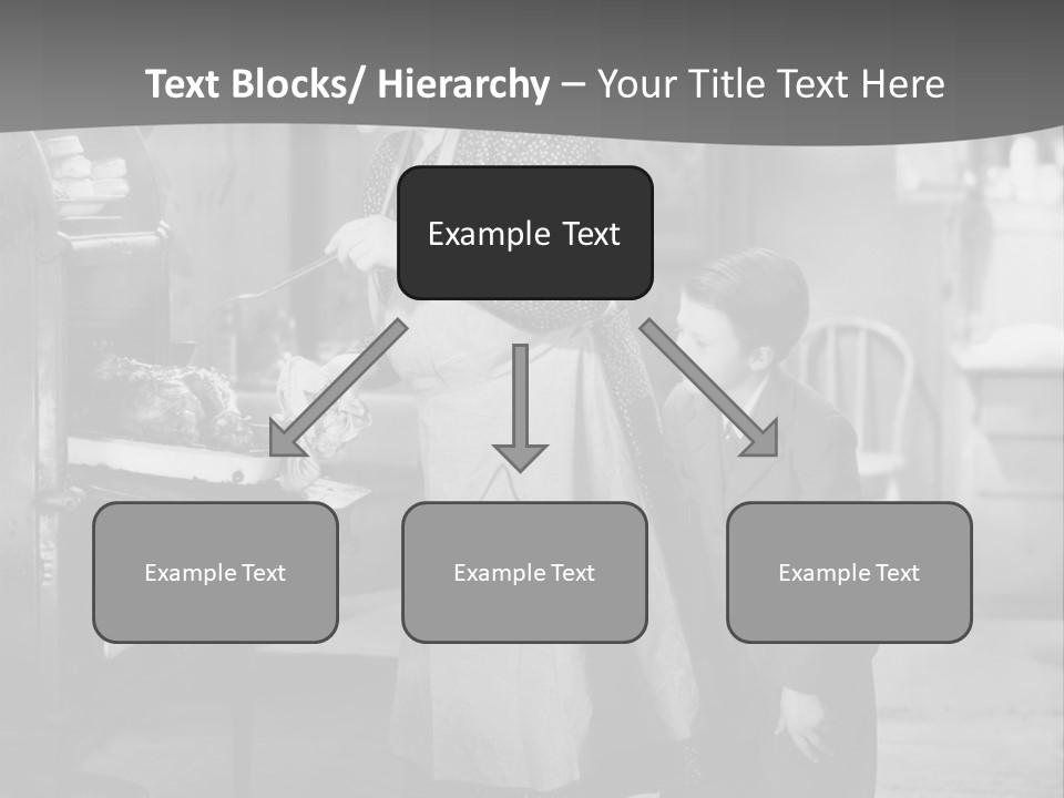 Peek Grandmother  PowerPoint Template