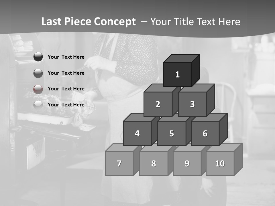 Peek Grandmother  PowerPoint Template