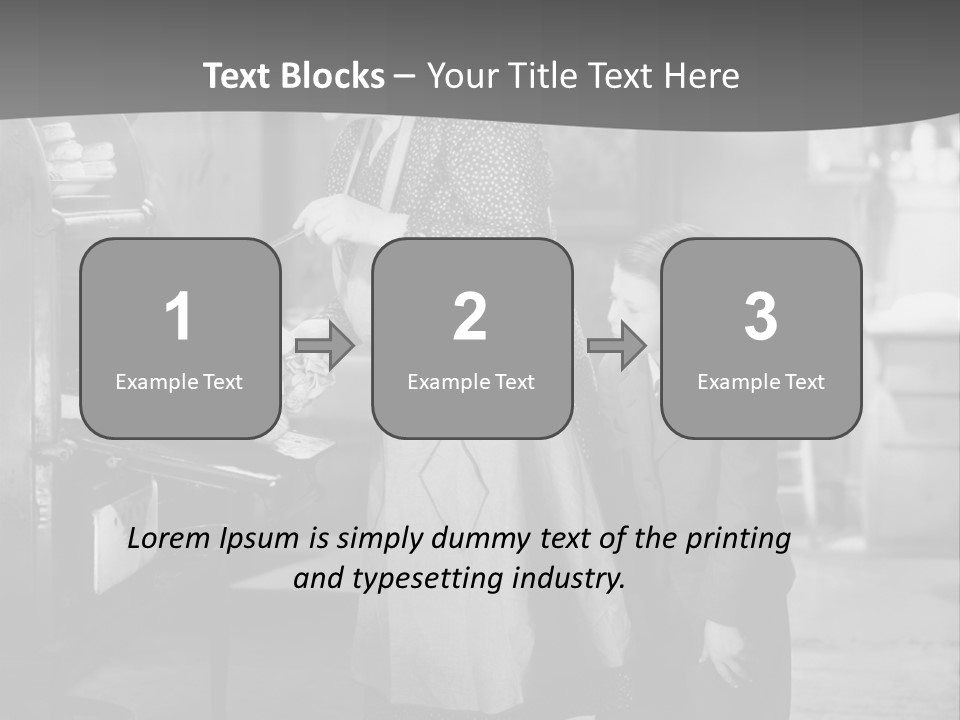 Peek Grandmother  PowerPoint Template