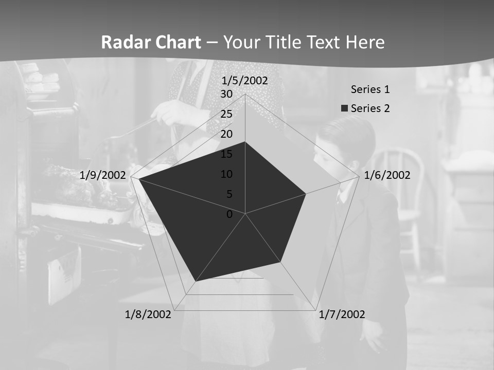 Peek Grandmother  PowerPoint Template