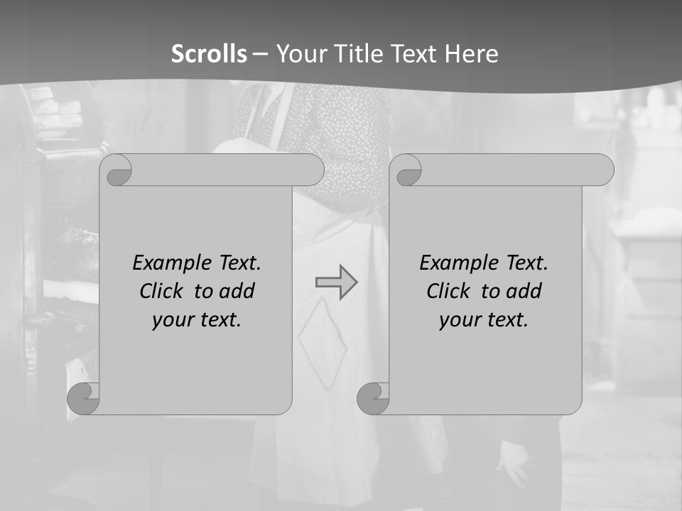 Peek Grandmother  PowerPoint Template