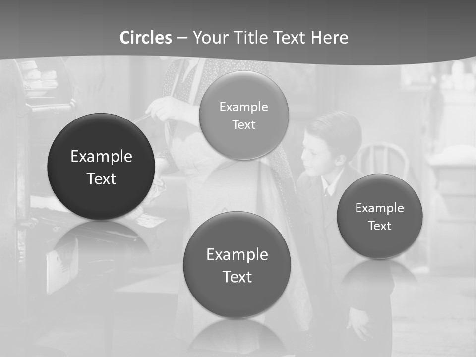 Peek Grandmother  PowerPoint Template