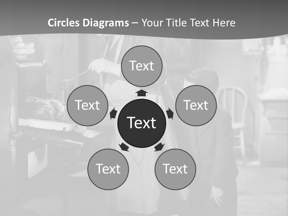 Peek Grandmother  PowerPoint Template