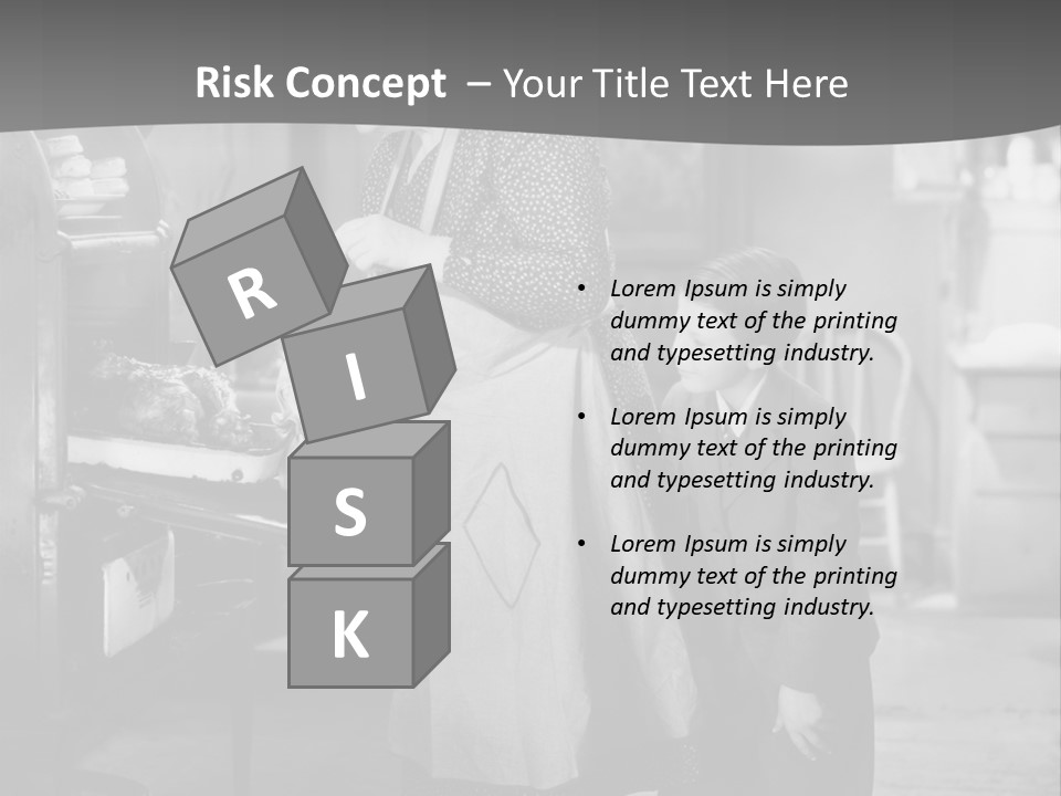 Peek Grandmother  PowerPoint Template