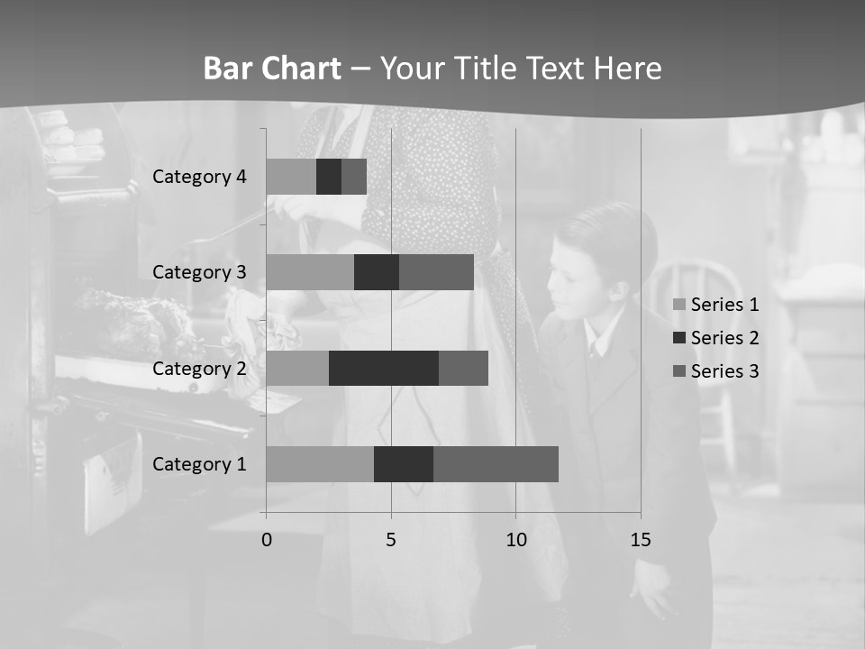 Peek Grandmother  PowerPoint Template