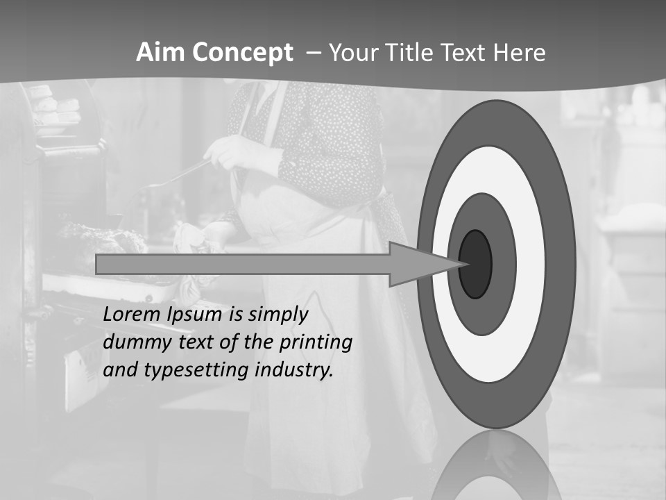 Peek Grandmother  PowerPoint Template