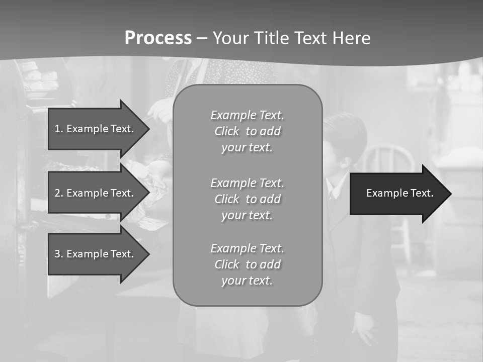 Peek Grandmother  PowerPoint Template