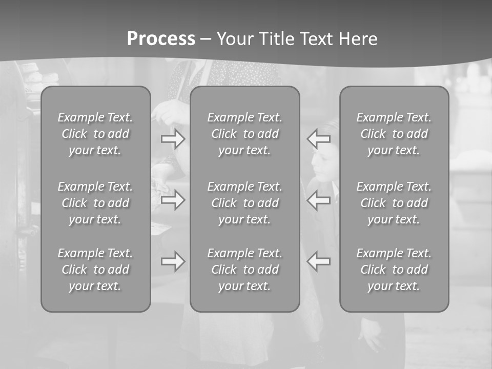 Peek Grandmother  PowerPoint Template