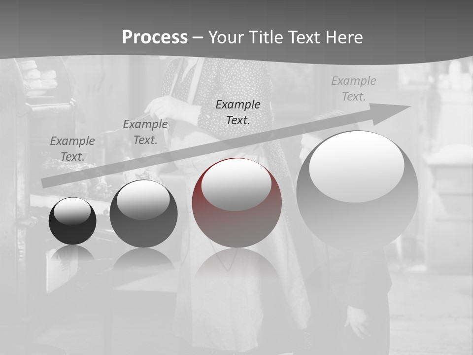 Peek Grandmother  PowerPoint Template