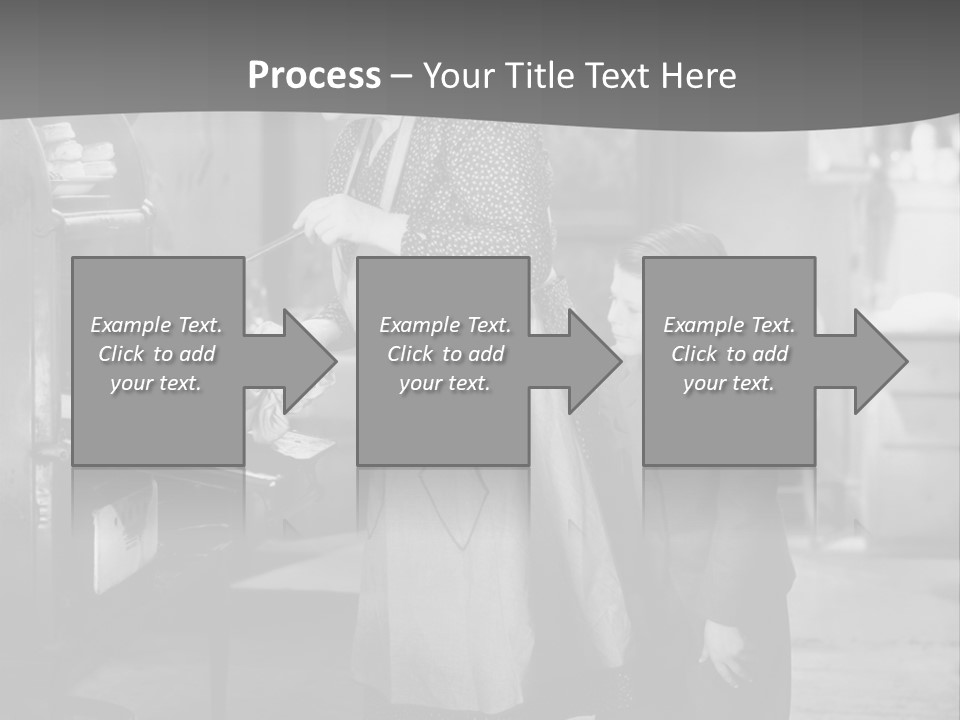 Peek Grandmother  PowerPoint Template