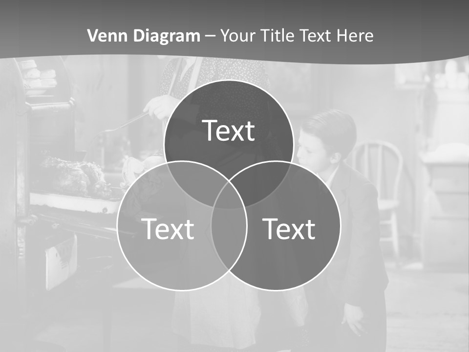 Peek Grandmother  PowerPoint Template