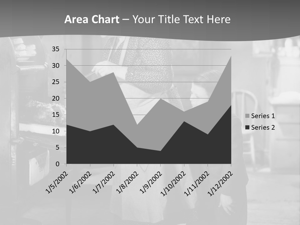 Peek Grandmother  PowerPoint Template