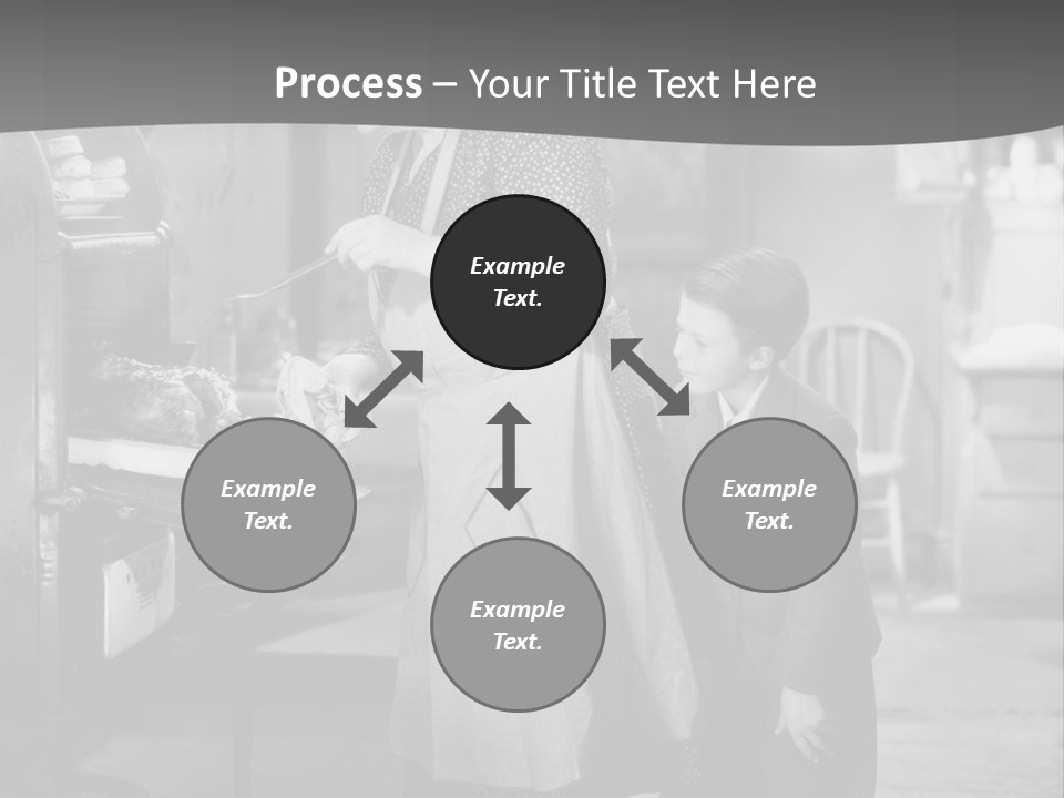 Peek Grandmother  PowerPoint Template