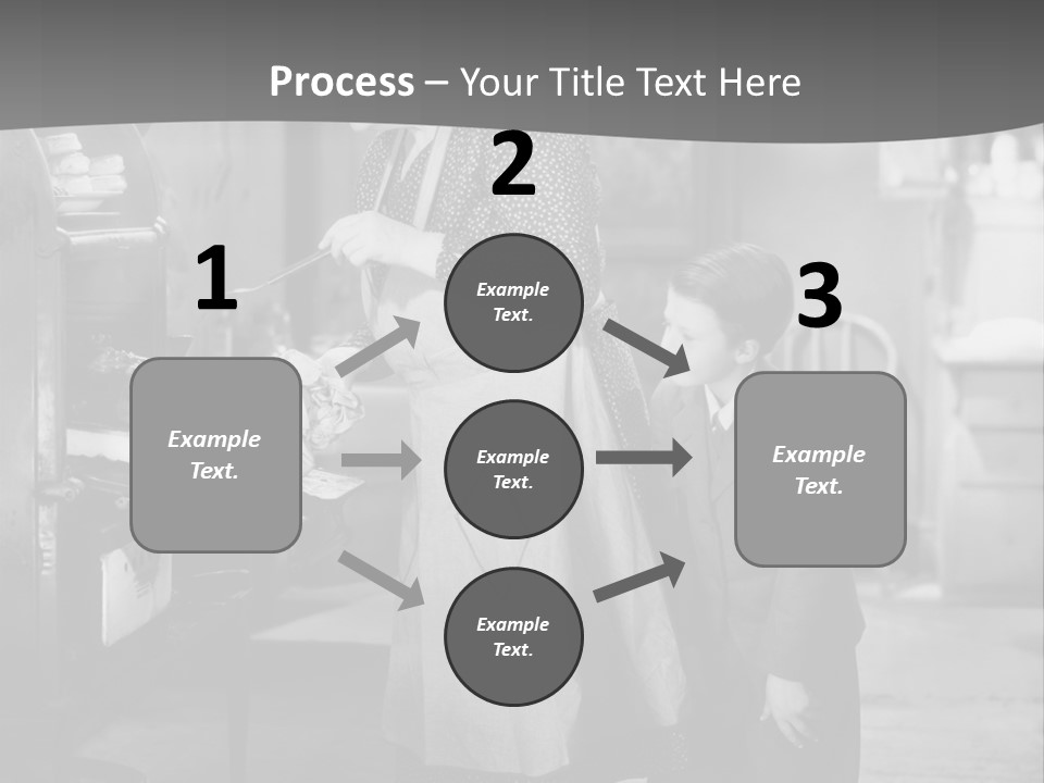 Peek Grandmother  PowerPoint Template