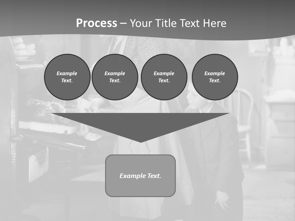 Peek Grandmother  PowerPoint Template