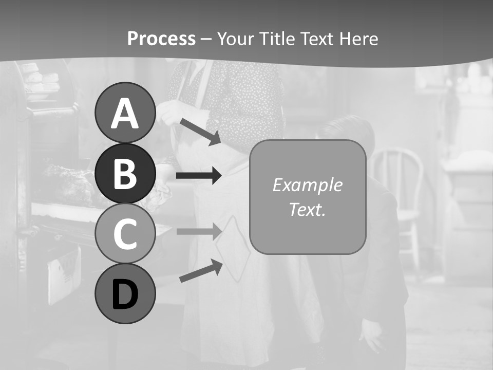 Peek Grandmother  PowerPoint Template