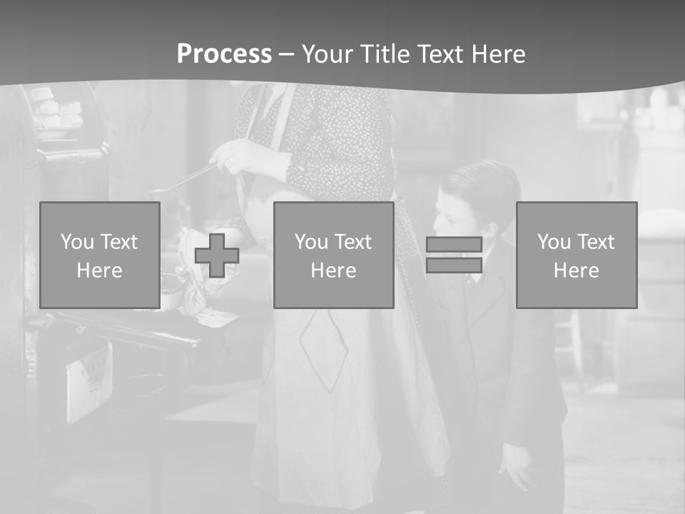 Peek Grandmother  PowerPoint Template