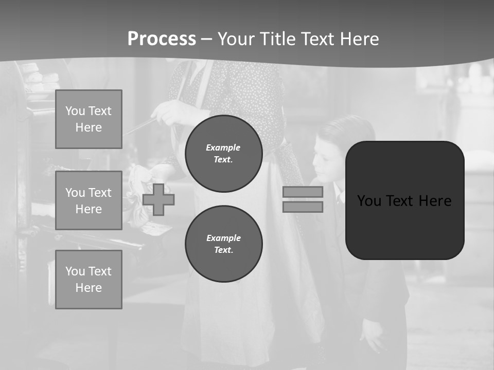 Peek Grandmother  PowerPoint Template
