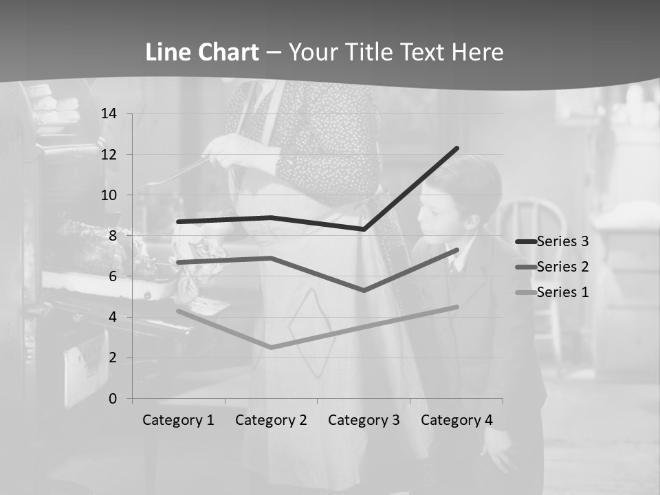 Peek Grandmother  PowerPoint Template