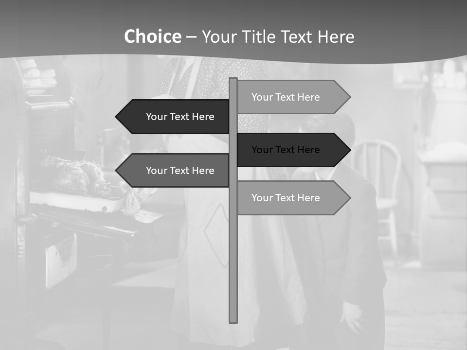 Peek Grandmother  PowerPoint Template