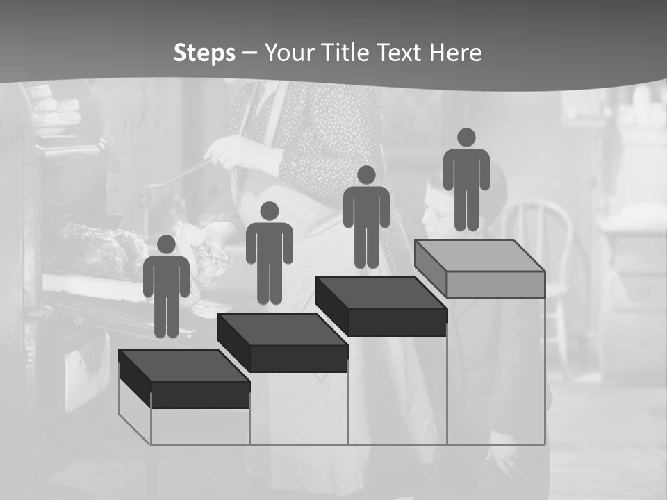 Peek Grandmother  PowerPoint Template