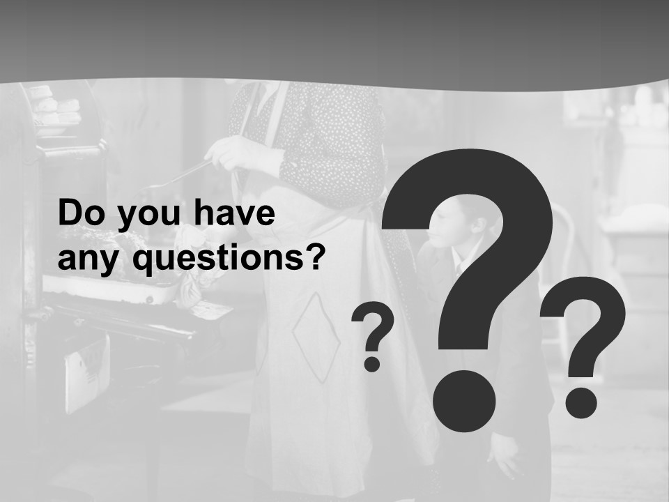 Peek Grandmother  PowerPoint Template