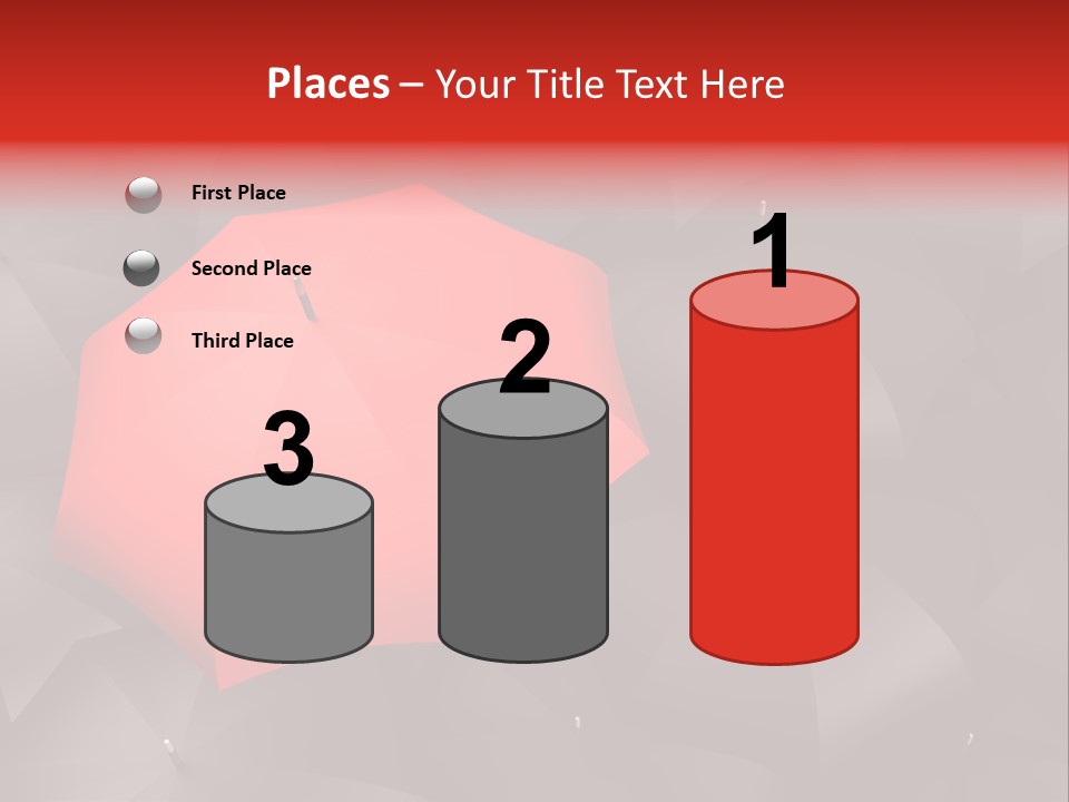 Nobody Parasol Standing Out PowerPoint Template