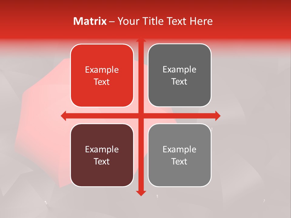 Nobody Parasol Standing Out PowerPoint Template