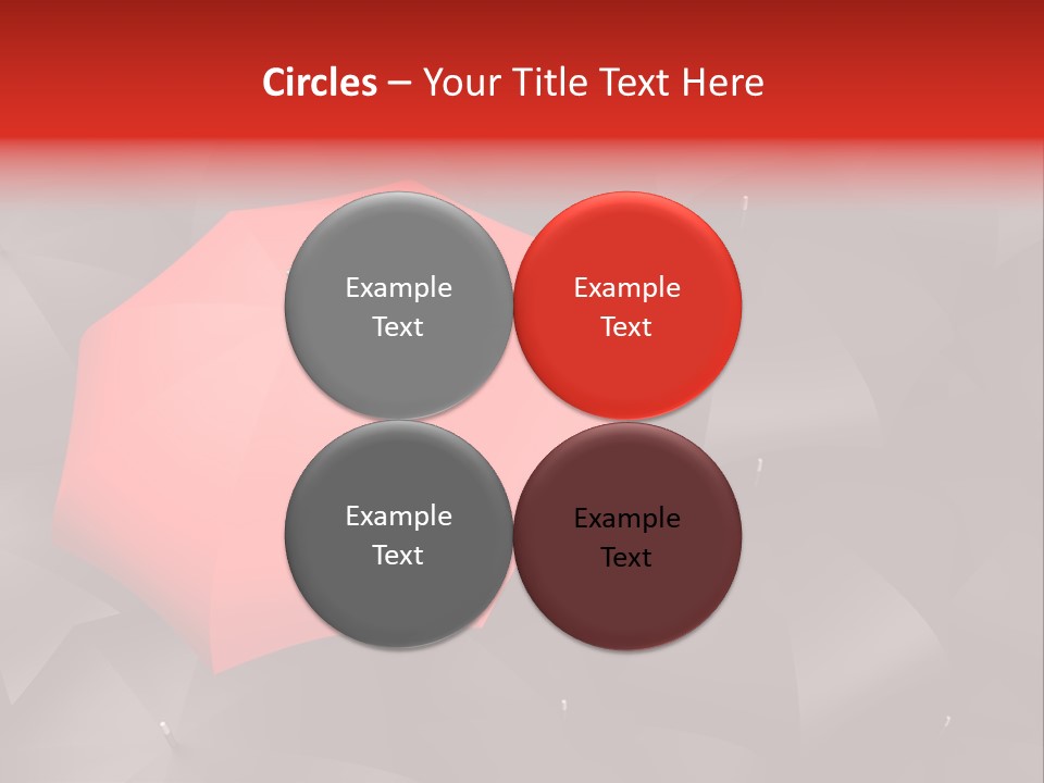 Nobody Parasol Standing Out PowerPoint Template