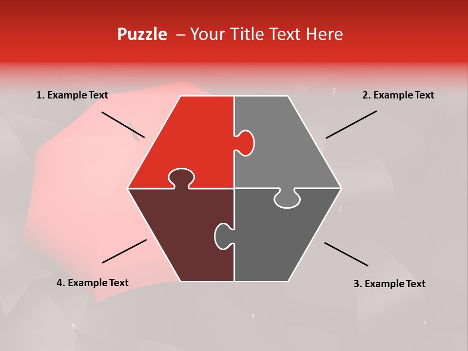 Nobody Parasol Standing Out PowerPoint Template