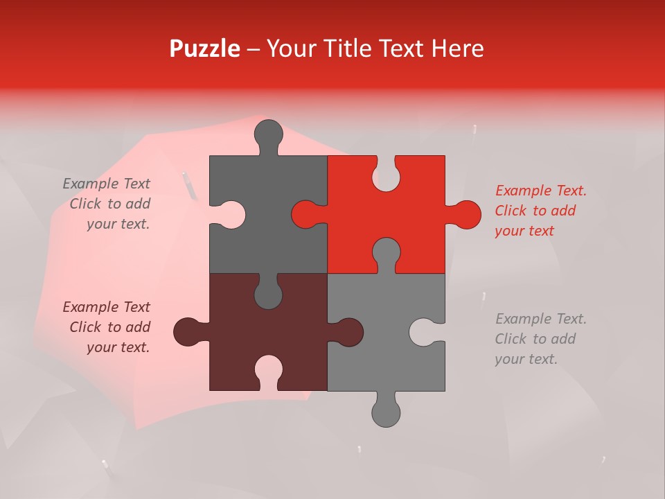 Nobody Parasol Standing Out PowerPoint Template