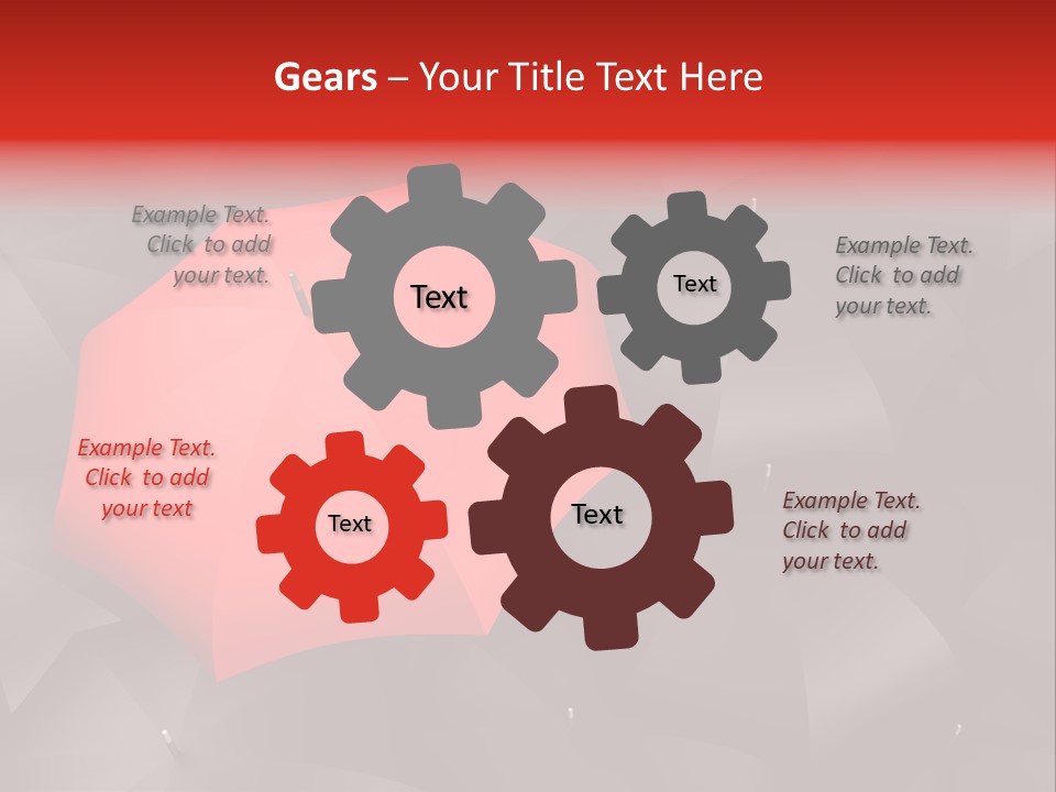 Nobody Parasol Standing Out PowerPoint Template