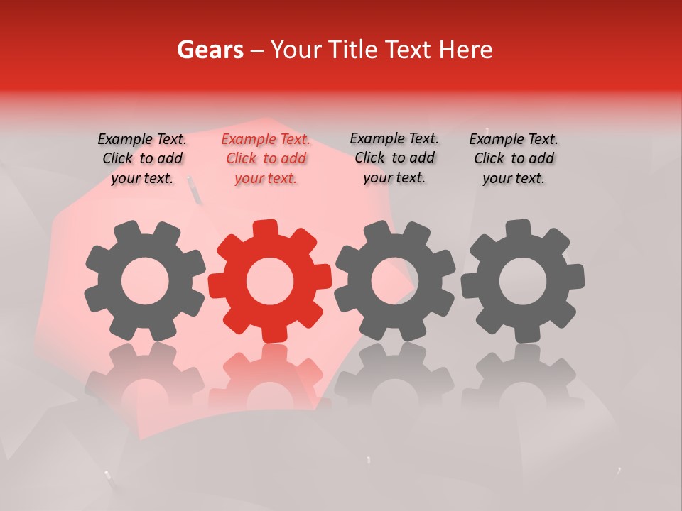 Nobody Parasol Standing Out PowerPoint Template