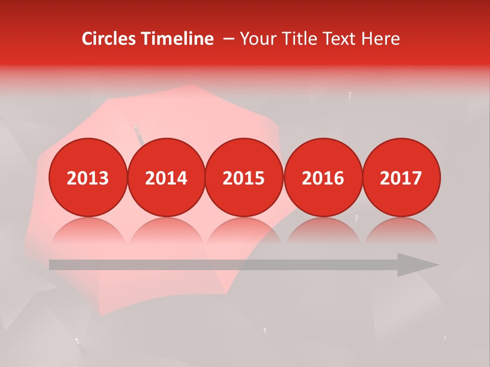 Nobody Parasol Standing Out PowerPoint Template