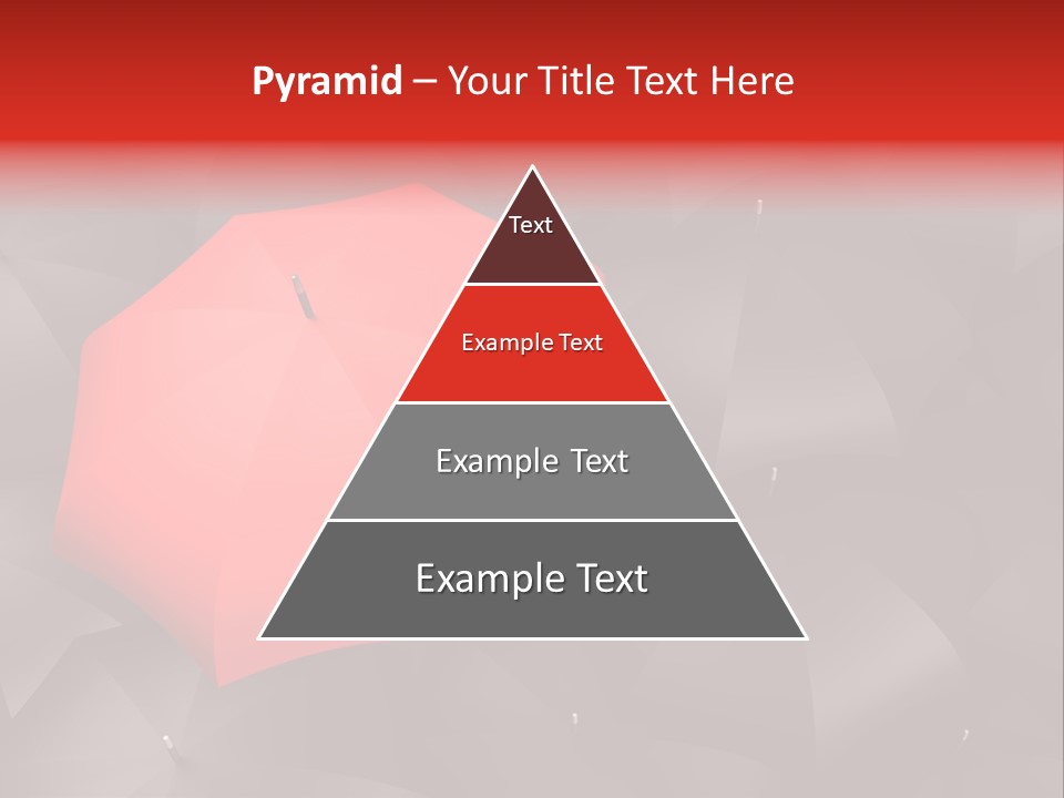 Nobody Parasol Standing Out PowerPoint Template
